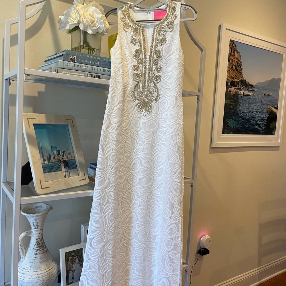 Lilly Pulitzer NWT white maxi dress